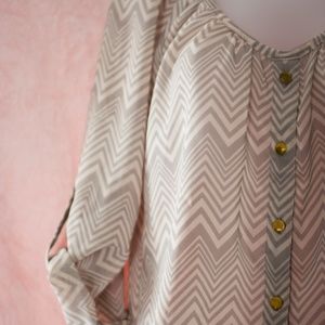 Chevron Print Blouse